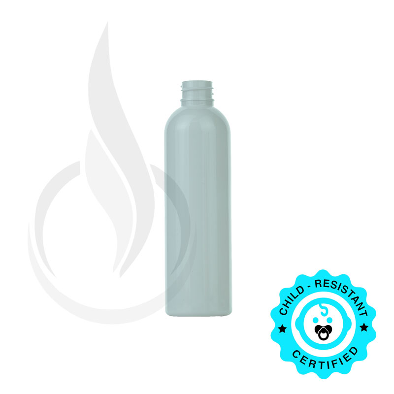 120ml White Cosmo Round PET Plastic Bottle 20-410